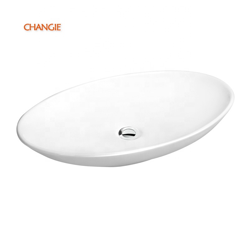 Changie Bathroom Ceramic Basin for Washing Sink For Hotel Exhibition Washroom 63001