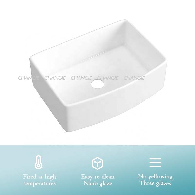 Kitchen dish washing Ceramic Sink hand basin farmhouse sink 3020A