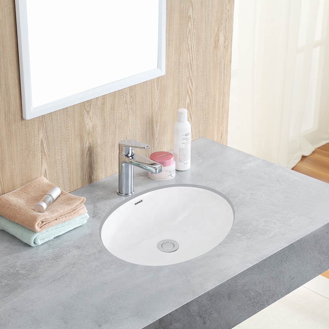 Bathroom Ceramic sink For Washing basin For Hotel Exhibition Washroom 1626