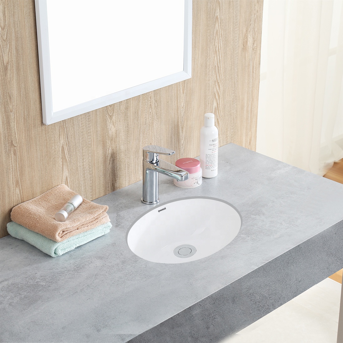 Bathroom Ceramic sink For Washing basin For Hotel Exhibition Washroom 1661