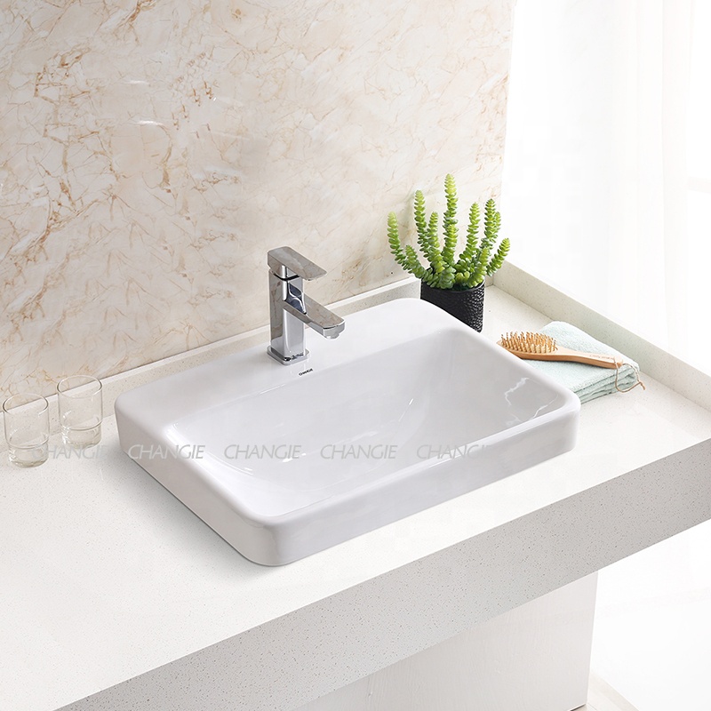 Bathroom Ceramic sink For Washing basin For Hotel Exhibition Washroom 5063